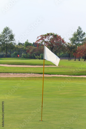 Obraz na płótnie canvas dwuczęściowy "dyptyk" Pole golfowe