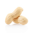 Peanuts isolated on white background, clipping path