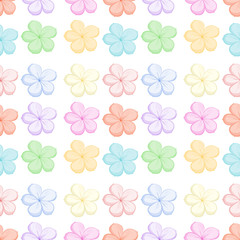 Sticker - Seamless floral design