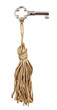 © vvoe - small skeleton key with knot textile trinket