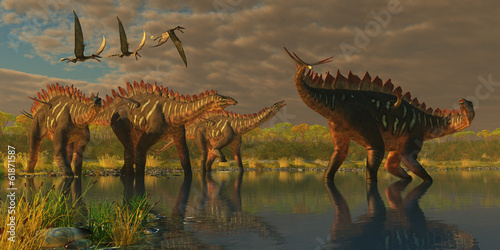 Fotoboard na płycie Dinozaury miragaia