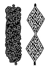 Sticker - Two mazes