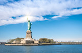 Fototapeta Nowy Jork - Statue of Liberty - New York  City from river Hudson