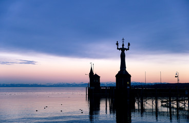 Canvas Print - Hafen in Konstanz - Bodensee - Deutschland