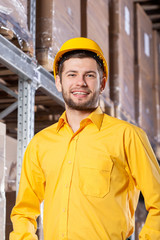 Wall Mural - Supervisor during job in warehouse