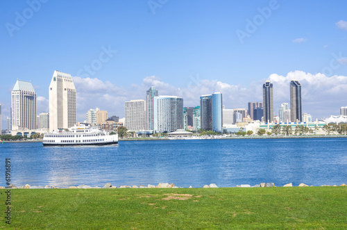 Plakat na papierze fotorealistycznym Panoramę San diego
