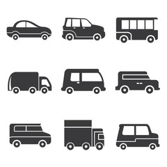 Wall Mural - car icons