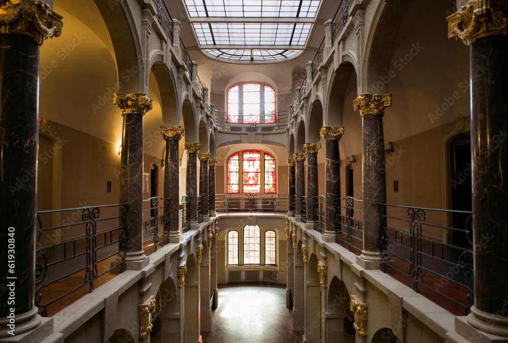 Obraz na płótnie Historic courthouse in Poznan, Poland w salonie