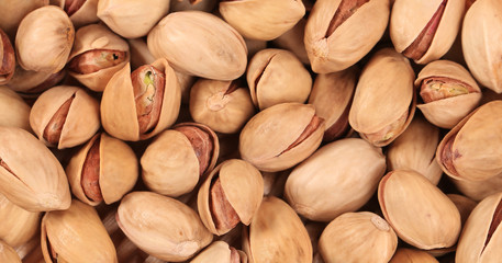 Sticker - Close up of fresh pistachios.