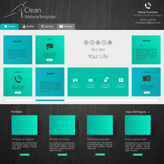 Wall Mural - business website template