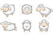 Schafe Set Schafsherde