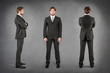 © pio3 - Young businessman full body portrait in different positions agai