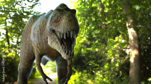 Fotoboard na płycie Przedni t-rex 3d