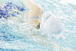 woman swimming in swimming pool