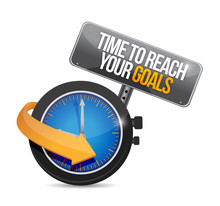 Time To Reach Your Goals Concept Illustration