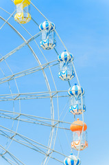 Wall Mural - Amusement ferris wheel in the park