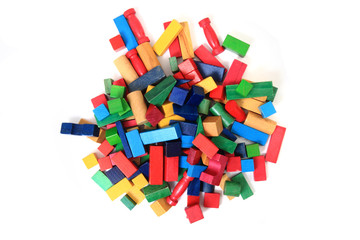 Sticker - wooden bricks (toy)