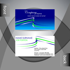 Wall Mural - Abstract professional business card template