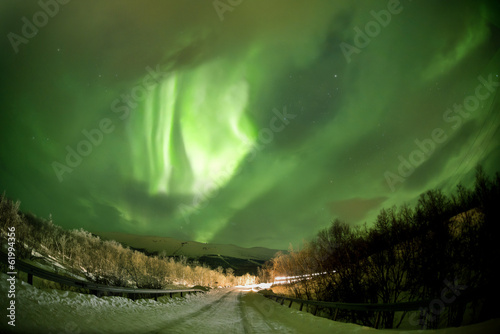 Tapeta ścienna Zorza polarna (aurora borealis)