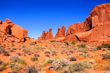 Wall Mural - Arches National Park, USA, scenic view of Park Avenue