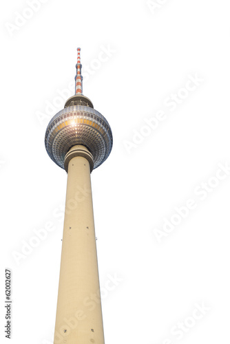 Fotografie, Obraz Berlín Fernsehturm Alexanderplatz Freisteller