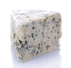 Tasty blue cheese, isolated on white