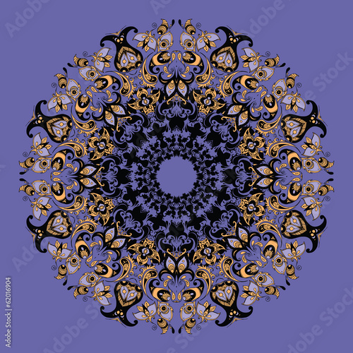 Plakat na papierze fotorealistycznym Koronkowa mandala.