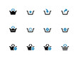 Shopping Basket duotone icons on white background.