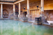 Main Pool in the Roman Baths in Bath, UK