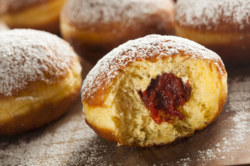 Wall Mural - Homemade Raspberry Polish Paczki Donut