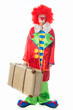 Clown mit Koffer