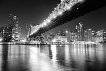 Poster - New York City night panorama