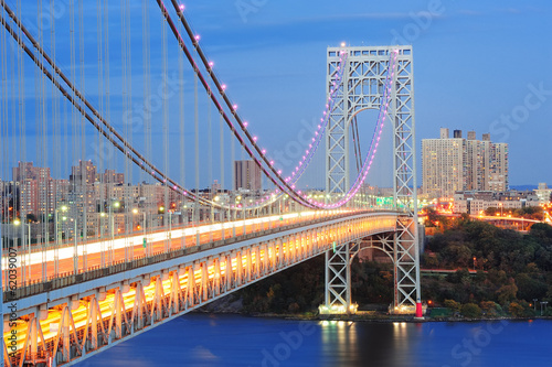 Naklejka - mata magnetyczna na lodówkę George Washington Bridge