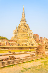 Canvas Print - Wat Phra Si Sanphet temple at ayutthaya Thailand