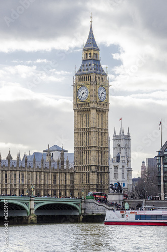 Obraz na płótnie canvas czteroczęściowy "tetraptyk" Big ben