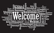 © photosoup - Welcome Word Cloud illustration in vector format