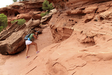 Wall Mural - randonnée à Canyonlands