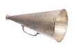 old metallic megaphone