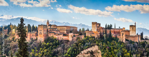 Tapeta ścienna Słynny alhambra w Granadzie, andaluzja, hiszpania