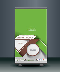 Wall Mural - real estate roll up banner design