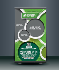 Wall Mural - golf tournament roll up banner design
