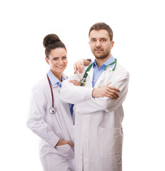 Wall Mural - A medical team of doctors