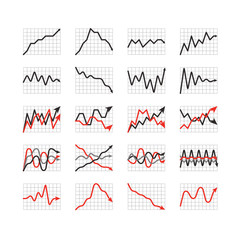 Wall Mural - Graphic business ratings and charts collection. Infographic elem