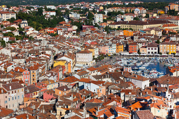 Wall Mural - Aerial View from Rovinj Belfry, Croatia