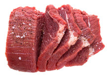 Fresh Cuts Of Raw Beef Meat With Spices