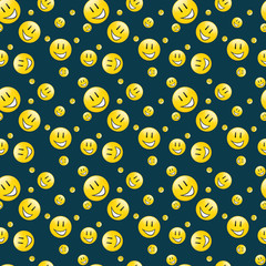 Endless smilies pattern