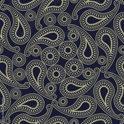 Board z aluminiowym obramowaniem Bezszwowe paisley