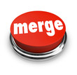 Merge Word Press Button Combine Companies Businesses Merger