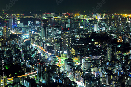 Fotoboard na płycie Tokio pejzaż nocą