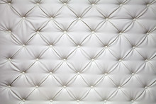 White Picture Of Genuine Leather Upholstery